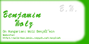 benjamin wolz business card